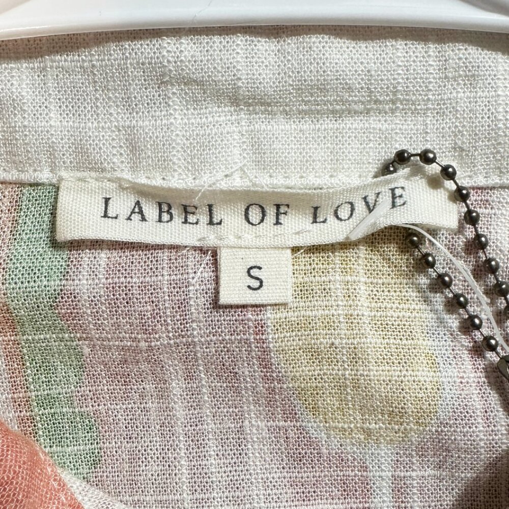 NWT Label of Love Linen Blend Cocktail Print Shirt/Dress Tunic Women's Sz Small - Picture 6 of 9